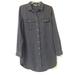 Athleta Dresses | Athleta Shirt Dress Womens Small Tencel Dark Grey Breast Pockets Casual Mini | Color: Gray | Size: S