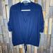 Brandy Melville Tops | Brandy Melville Top Shirt Blouse Os Blue Tie. F40 | Color: Blue | Size: S