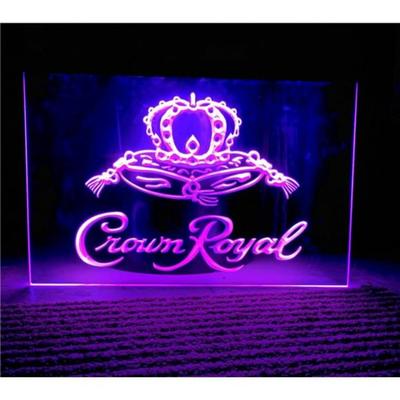 Urban Outfitters Wall Decor | Crown Royal Whiskey Beer Bar Led Neon Light Sign Man Cave 12x9" | Color: Purple | Size: Os