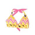 Athleta Swim | Athleta Zig Zag Surf Halter Bikini Top ** Medium ** | Color: Pink/Yellow | Size: M