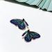 Anthropologie Jewelry | Blue Diamond Butterfly Earrings S3 | Color: Blue/Gold | Size: Os