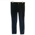 J. Crew Pants & Jumpsuits | J Crew Navy Toothpick Swiss Dot Velvet Skinny Ankle 5 Pocket Pants Size 26 | Color: Blue | Size: 26