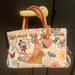 Dooney & Bourke Bags | Disney Dooney & Bourke Mickey Mouse Sketch Tassel Leather Satchel Bag | Color: White | Size: Os