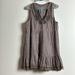 Free People Dresses | Free People Sleeveless Beaded Tiered Dress Size M | Color: Brown | Size: M