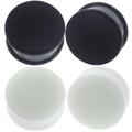 (Made From Silicone) Flexible Silicone Flesh tunnel Gauge Stretcher Expander Ear Piercing available size 2g (6mm) to 1 3/16" (30mm), 11/16" (18mm), Silicone, no gemstone