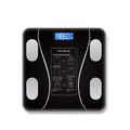 HLDMUXBF Scale for Body Weight Smart Accurate Body Fat Scale for Fat Measurement Bathroom Digital Body Scale Square Electronic Scale Scales (Color : Schwarz)