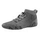 LOIJMK Men's Shoes High Top Elastic Band Sports Shoes Fashion Casual Shoes Men's Plus Size Ankle Boots Shoes Waterproof Men 46, gray, 9 UK