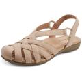 Earth Origins Women’s Berri Sandal I Slip Resistant Closed-Toe Leather Sandal for Casual, Everyday, Pelle, 5 UK