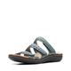 Clarks Women's Laurieann Cove Flat Sandal, Blue Grey Leather, 7.5 UK