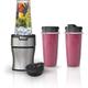 Ninja Nutri-Blender Plus BN301: Power Up Your Day with Delicious Drinks & Meals, Smoothies, Sauces & More, (3) 20 oz. To-Go Cups, (2) Spout-Lids (1) Storage-Lid, Dishwasher Safe, Silver