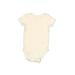 Just One You Made by Carter's Short Sleeve Onesie: Ivory Solid Bottoms - Size 3 Month