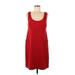 Mossimo Casual Dress - Party Scoop Neck Sleeveless: Red Print Dresses - Women's Size Medium