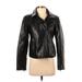 New York & Company Faux Leather Jacket: Black Jackets & Outerwear - Women's Size Small