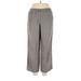 Nic + Zoe Dress Pants - High Rise: Gray Bottoms - Women's Size 14