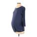Gap Fit 3/4 Sleeve T-Shirt: Blue Tops - Women's Size X-Small Maternity