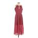 Maison Jules Casual Dress - Midi: Red Hearts Dresses - Women's Size X-Small