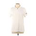 Under Armour Short Sleeve Polo Shirt: Ivory Tops - Women's Size Large