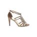 Adrianna Papell Heels: Gold Shoes - Women's Size 9