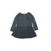 Tea Dress: Gray Solid Skirts & Dresses - Kids Girl's Size 5