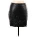 Shein Faux Leather Skirt: Black Bottoms - Women's Size 6