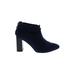 Franco Sarto Ankle Boots: Blue Shoes - Women's Size 6 1/2