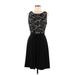db established 1962 Casual Dress: Black Damask Dresses - Women's Size 10 Petite
