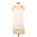 Adidas Active Tank Top: White Activewear - Women's Size Small