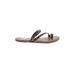 Shade & Shore Sandals: Brown Leopard Print Shoes - Women's Size 10 - Open Toe