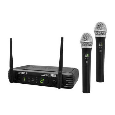 Pyle Pro PDWM3375 Premier Series Professional 2-Channel UHF Wireless Handheld Microp PDWM3375