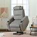 Electric Power Lift Recliner Chair, Recliner Chair for Living Room, Modern Reclining Sofa Chair, Side Pocket, USB, Light Gray