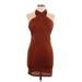 Forever 21 Cocktail Dress - Bodycon: Brown Dresses - Women's Size Large