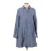 Cynthia Rowley TJX Casual Dress: Blue Dresses - Women's Size Large