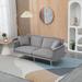 Sofa 64.57" Velvet Love Seats: Modern with Backrest Adjustable