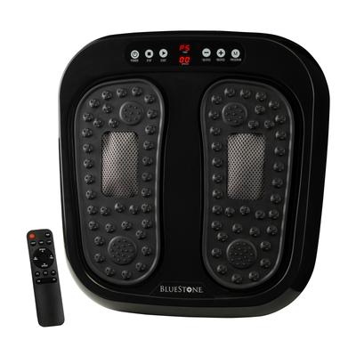 Foot Massager - Vibrating Platform with Rotating Acupressure for Feet and Legs with Remote Control by Bluestone - N/A