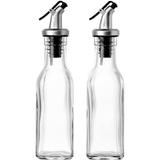 Set of 2 Glass Oil and Vinegar Cruet Bottles 150ml