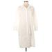 Banana Republic Factory Store Casual Dress - Shirtdress: Ivory Dresses - Women's Size Medium Petite