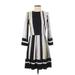 H&M Casual Dress - Midi: Gray Color Block Dresses - Women's Size 0