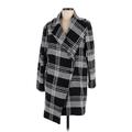 The Limited Coat: Gray Plaid Jackets & Outerwear - Women's Size Medium Petite