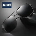 KATELUO 2020 Vintage Mens Sunglasses UV400 Glass Lens Sun glasses Square Driving Glasses For Men