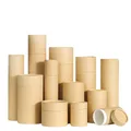 Kraft Paper Tube Eco Friendly Tea Sealing Storage Snack Candy Box Round Packaging Boxes Food Tea