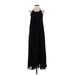 Missguided Cocktail Dress - Maxi: Black Solid Dresses - New - Women's Size 2