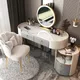 Table de maquillage mobile pour chambre à coucher coiffeuse café salon miroir complet meubles