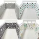 130*30cm Baby Bed Thicken Bumpers Zipper Design One-piece Crib Around Cushion for Newborns Cot