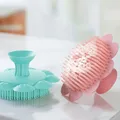 Brosse à shampoing en Silicone pour bébé lingette de bain pour nourrissons bain pour enfants