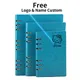 Free Logo Custom Leather A5 Notebook Writing Pads Binder Loose leaf Diary Office School Mini A6 PU