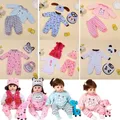 Fashion Doll Jump Suits Fit For 45cm Baby Doll 17 Inch Reborn Baby Doll Clothes Doll Accessories