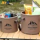 5/10/20L Folding Portable Bucket with Cover Car Wash Fishing Bathroom Tool Silicone Bucket Outdoor