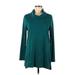 J.Jill Long Sleeve T-Shirt: Teal Tops - Women's Size Medium