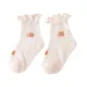 Adorable Infant Girl Ruffled Socks Delicate Breathable Lace Trimmed Cotton Socks Lightweight Mesh