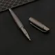 1pc Metal ball point pen Gun grey Wave Engraved Sculpture Rollerball Pen